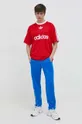 adidas Originals t-shirt Adicolor Poly Tee piros