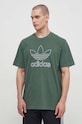 adidas Originals t-shirt bawełniany Trefoil Tee zielony IR7993