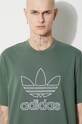 adidas Originals cotton t-shirt Trefoil Tee IR7993 green