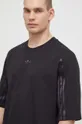 μαύρο Βαμβακερό μπλουζάκι adidas Originals Fashion Raglan Cutline
