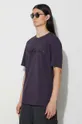 fioletowy adidas Originals t-shirt bawełniany Fashion Graphic