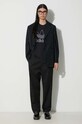 Памучна тениска adidas Originals Trefoil Tee IU2347 черен SS24