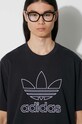 adidas Originals tricou din bumbac Trefoil Tee IU2347 negru
