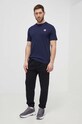 Fila t-shirt bawełniany Ledce FAM0616 granatowy AW24