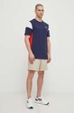 Хлопковая футболка Fila Tsingoni FAM0629 тёмно-синий SS24