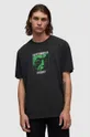 czarny AllSaints t-shirt bawełniany Zeta Męski
