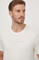 Хлопковая футболка Pepe Jeans Eggo N бежевый PM508208