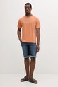 Pepe Jeans t-shirt bawełniany Eggo PM508208 pomarańczowy SS25