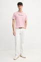 Βαμβακερό μπλουζάκι Pepe Jeans Eggo PM508208 ροζ SS25