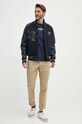 Бавовняна футболка Pepe Jeans Eggo N PM508208 темно-синій SS25