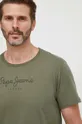 zelena Bombažna kratka majica Pepe Jeans Eggo