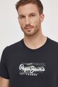 Pepe Jeans t-shirt bawełniany Castle czarny PM509204