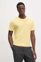 Бавовняна футболка Pepe Jeans Connor жовтий PM509206