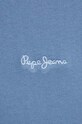 Хлопковая футболка Pepe Jeans Connor PM509206 голубой