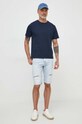 Хлопковая футболка Pepe Jeans Connor PM509206 тёмно-синий AW24