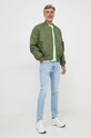Pepe Jeans tricou din bumbac Connor PM509206 verde AW24