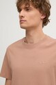 Бавовняна футболка Pepe Jeans Connor коричневий PM509206