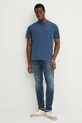 Pepe Jeans tricou din bumbac Connor PM509206 albastru AW24