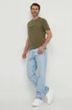 Bavlnené tričko Pepe Jeans Chris zelená