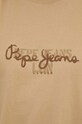 Pepe Jeans t-shirt bawełniany Chris PM509207 beżowy