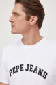 Бавовняна футболка Pepe Jeans CLEMENT білий PM509220
