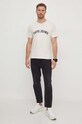 Pepe Jeans tricou din bumbac PM509220 bej SS24