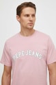 Pepe Jeans tricou din bumbac roz PM509220