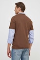 Одяг Бавовняна футболка Pepe Jeans CLEMENT PM509220 коричневий