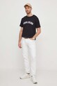 Бавовняна футболка Pepe Jeans CLEMENT PM509220 чорний SS24