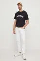 Βαμβακερό μπλουζάκι Pepe Jeans μαύρο