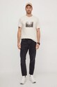 Pepe Jeans t-shirt bawełniany Clark PM509221 beżowy SS24