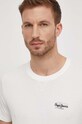 Pepe Jeans t-shirt bawełniany CHASE beżowy PM509222