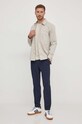 Pepe Jeans t-shirt bawełniany CHASE PM509222 beżowy SS24