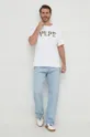Bombažna kratka majica Pepe Jeans bela