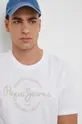 bianco Pepe Jeans t-shirt in cotone Craigton