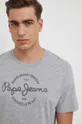 γκρί Βαμβακερό μπλουζάκι Pepe Jeans Craigton