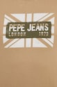 Pepe Jeans t-shirt bawełniany CREDICK PM509232 beżowy