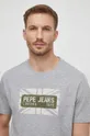 γκρί Βαμβακερό μπλουζάκι Pepe Jeans