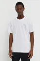 Bombažna kratka majica Les Deux bela