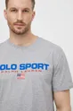 szary Polo Ralph Lauren t-shirt bawełniany