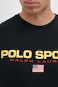 Polo Ralph Lauren pamut póló 710750444 fekete