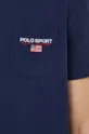 тёмно-синий Хлопковая футболка Polo Ralph Lauren