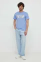 Versace Jeans Couture t-shirt in cotone blu