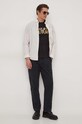 Versace Jeans Couture t-shirt bawełniany 76GAHT00 czarny SS24