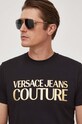 Versace Jeans Couture t-shirt bawełniany czarny 76GAHT00