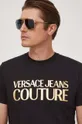чёрный Хлопковая футболка Versace Jeans Couture
