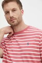 Βαμβακερό μπλουζάκι Polo Ralph Lauren ροζ 710934662