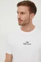 белый Хлопковая футболка Polo Ralph Lauren