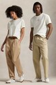 Polo Ralph Lauren t-shirt bawełniany beżowy 710936585