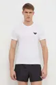 λευκό Βαμβακερό μπλουζάκι παραλίας Emporio Armani Underwear 0